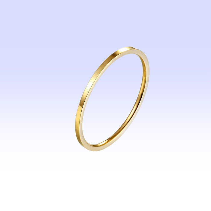 Wholesale Ring Titanium Steel Simple Extra Slim Ring JDC-RS-XinG007