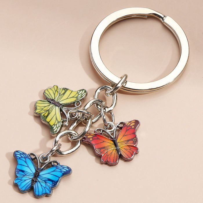 Color al por mayor Butterfly Metal Keychain MOQ≥2 JDC-KC-Xiangh006