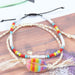 Jewelry WholesaleWholesale rainbow shell sunflower bohemian style color rice bead anklet JDC-AS-Yiye005 Anklets 益烨 %variant_option1% %variant_option2% %variant_option3%  Factory Price JoyasDeChina Joyas De China