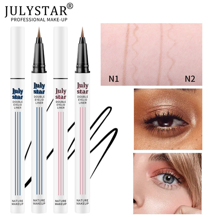 Wholesale Lying Silkworm Pen Waterproof Quick Dry Brown Eyeliner MOQ≥3 JDC-ER-MKa003
