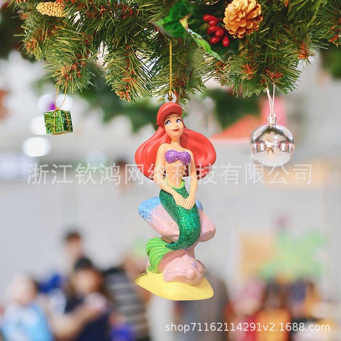 Decoraciones de Navidad de acrílico de princesa linda al por mayor MOQ≥2 JDC-DCN-QHONG005