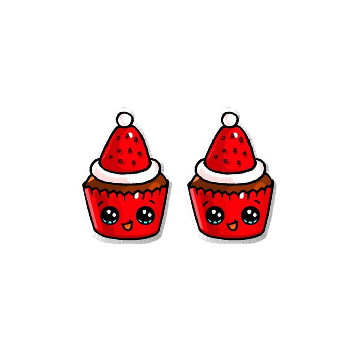 Wholesale Earrings Resin Christmas Stainless Steel Cute Earrings MOQ≥2 JDC-ES-XiangL025