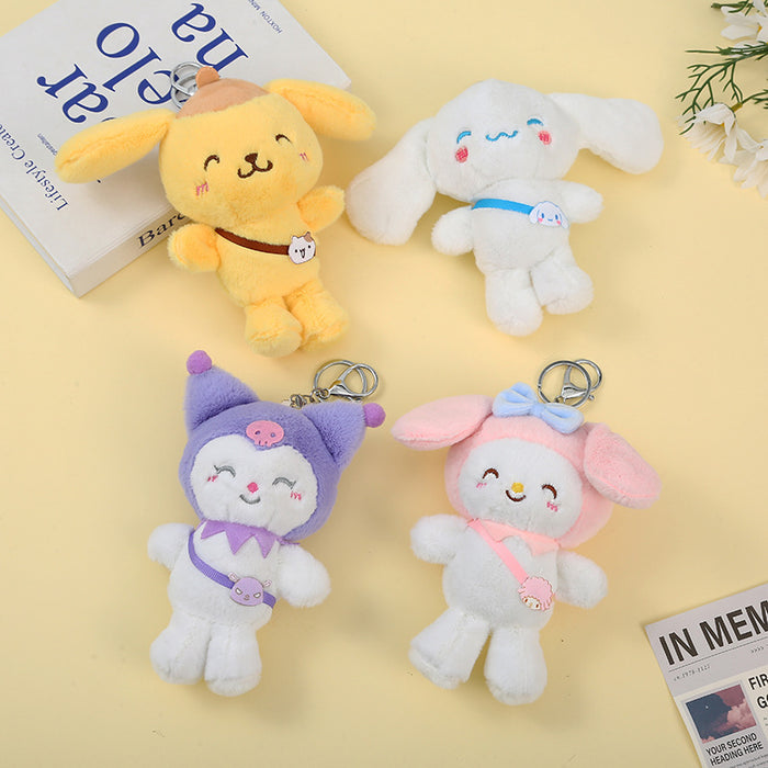 Wholesale keychain cartoon plush doll pendant couple bags MOQ≥4 JDC-KC-XiaoKe008