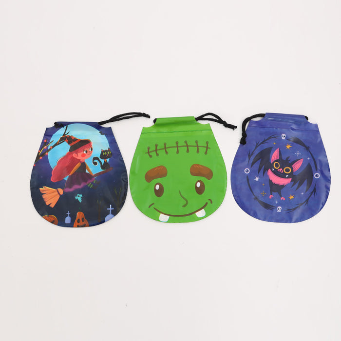 Wholesale Gift Bag Plastic Halloween Drawstring Drawstring Mouth Candy Bag MOQ≥2 JDC-GB-Shenao005