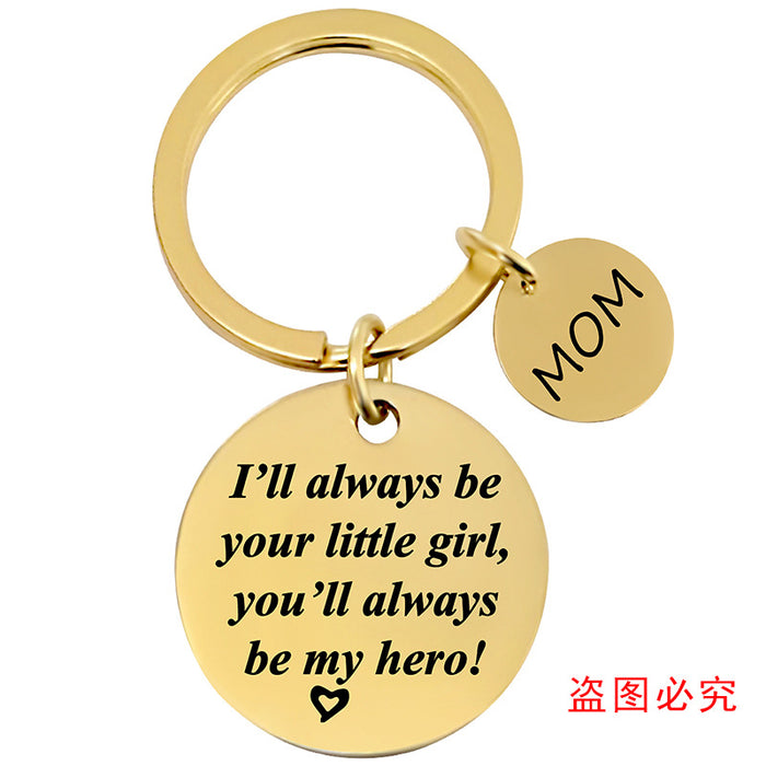 Jewelry WholesaleWholesale Stainless Steel Father's Day Mother's Day Metal Keychain JDC-KC-GangGu009 Keychains 钢古 %variant_option1% %variant_option2% %variant_option3%  Factory Price JoyasDeChina Joyas De China