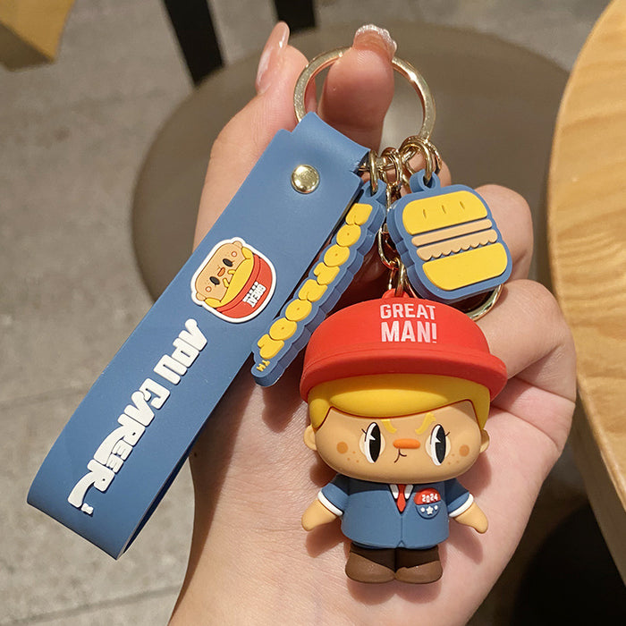 Wholesale Keychains For Backpacks Apu keychain pendant ever-changing life cartoon doll MOQ≥10 JDC-KC-QFX003