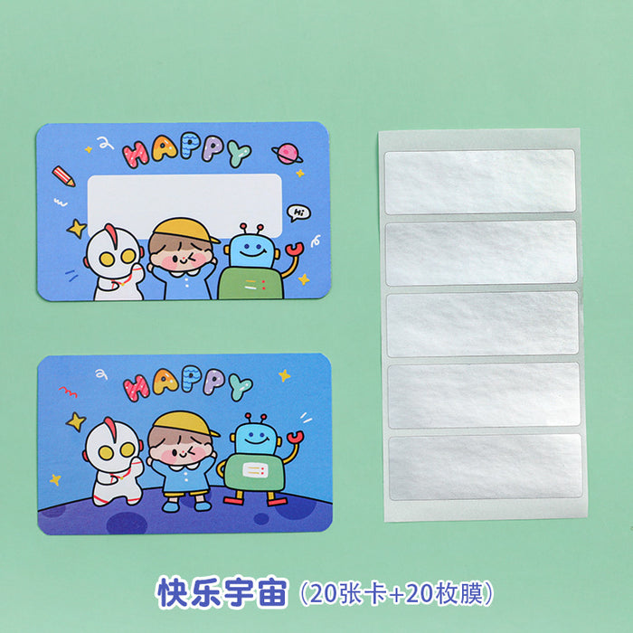 Wholesale paper cartoon incentive scratch card diy coating MOQ≥2 JDC-NK-midu002