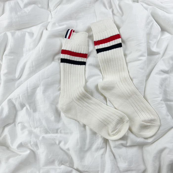 Wholesale Socks Cotton Labels Thick Needle Thick Thread Stockings MOQ≥3 (F) JDC-SK-HaiTao002