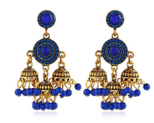 Wholesale Earrings Alloy Bohemian Bells Court MOQ≥2 JDC-ES-KaiQ041