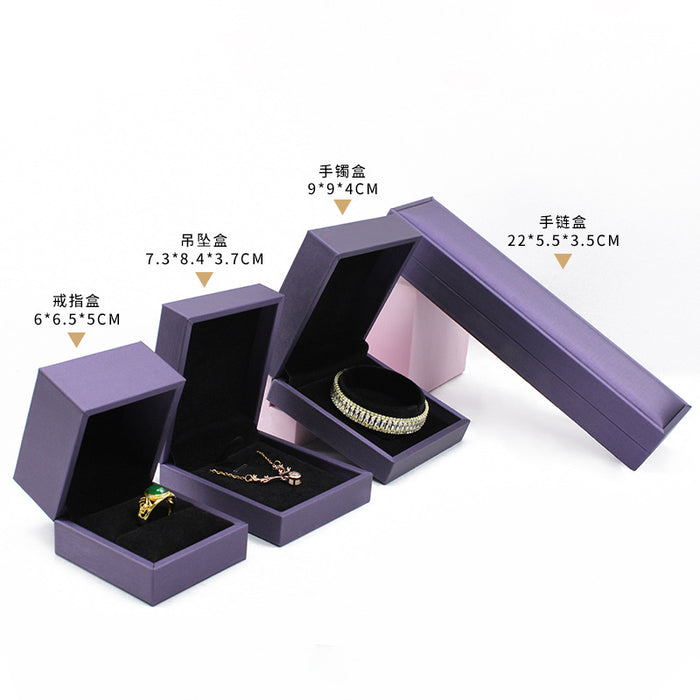 Wholesale Jewelry Packaging PU Leather Jewelry Box Storage MOQ≥2 JDC-JP-JiuXING001