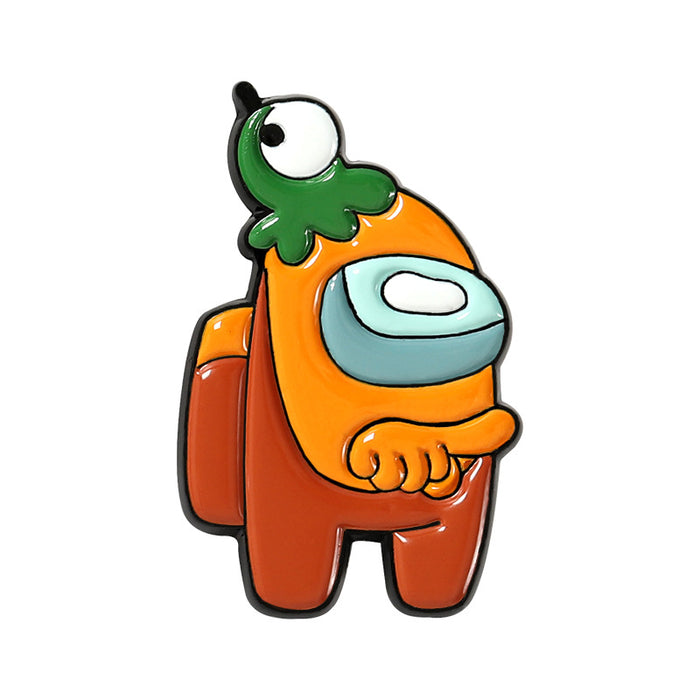 Personnage de dessin animé en gros broche en alliage de forme drôle jdc-bc-zhuob007