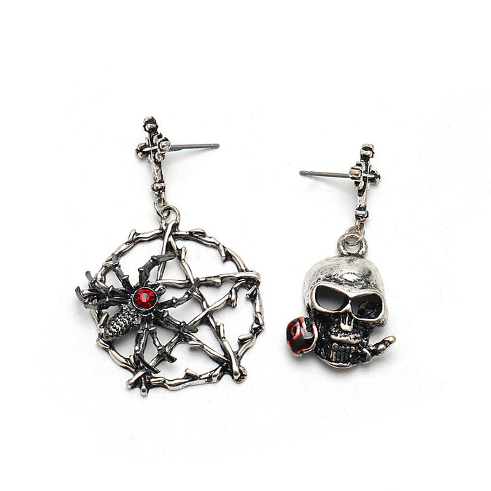 Wholesale Earrings Alloy Pentagram Skull JDC-ES-Dsheng009