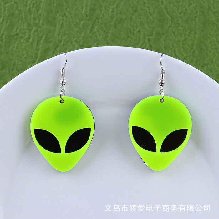 Wholesale Acrylic Alien Earring MOQ≥2 JDC-ES-DUAI012