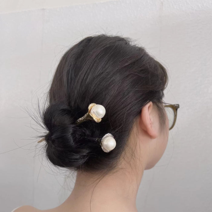 Wholesale Metal Chinese Pearl Hairpin Hairpin MOQ≥2 JDC-HC-WSW002