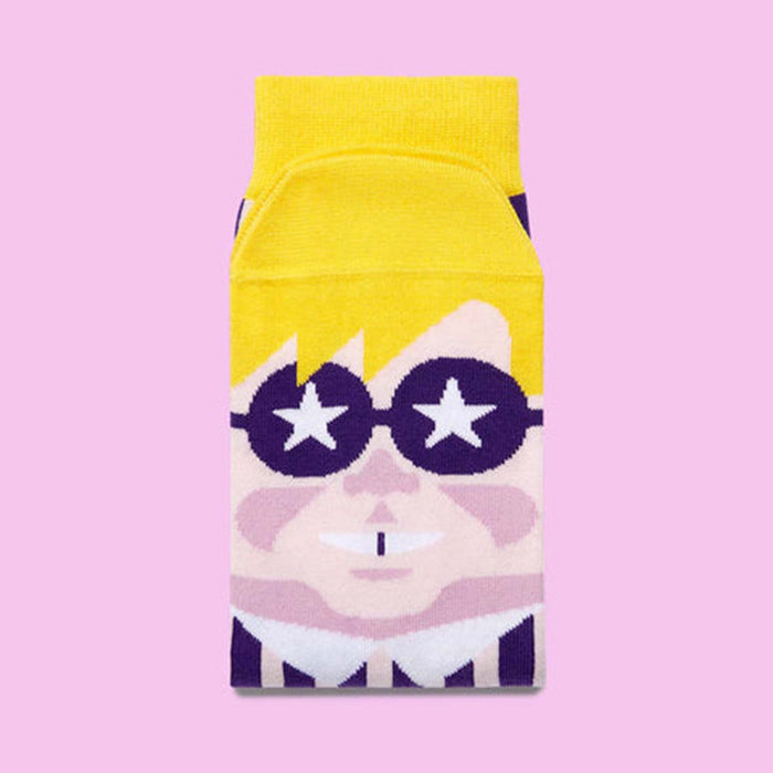 Calcetines al por mayor tela de dibujos animados calcetines de algodón calcetines de algodón jdc-sk-qang012