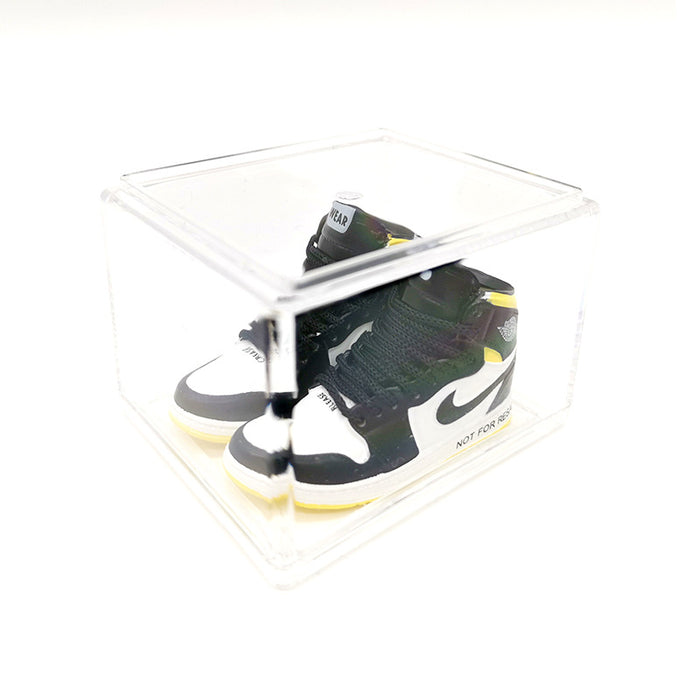 Wholesale Enamel Sneakers Plastic Transparent Box Keychains Ornaments JDC-KC-TuoH008