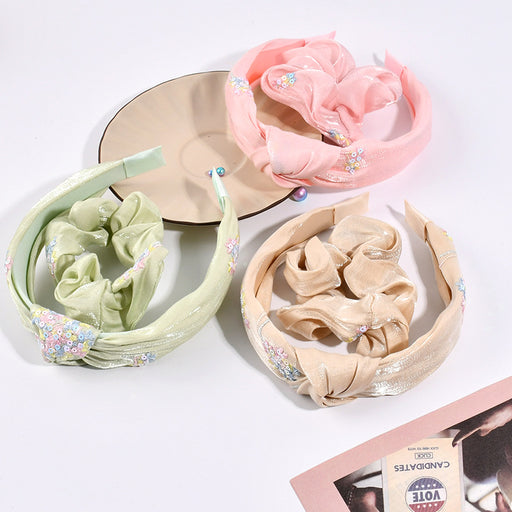 Jewelry WholesaleWholesale Adult Sequin Headband Women Embroidery Sequin Bow MOQ≥3 JDC-HS-BF002 Hair Scrunchies 贝菲 %variant_option1% %variant_option2% %variant_option3%  Factory Price JoyasDeChina Joyas De China