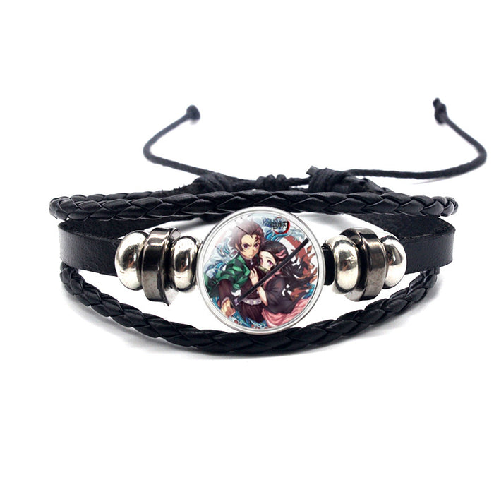Wholesale cowhide cartoon adjustable bracelet bracelet MOQ≥2 (M) JDC-BT-YanY011