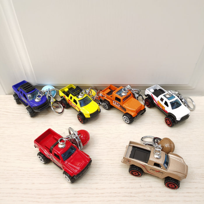 Keychains al por mayor Modelo de juguete de camioneta de aleación de plástico MOQ≥2 JDC-KC-LYD006