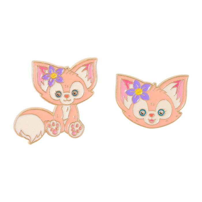 Wholesale mascot cute little pink fox brooche metal JDC-BC-QiH010