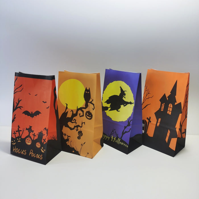 Wholesale Gift Bag Kraft Paper Halloween Portable Gift Bag MOQ≥12 JDC-GB-Ganrui023
