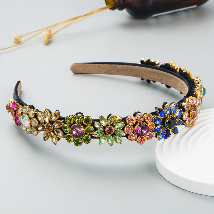 Wholesale Baroque Shiny Crystal Headband JDC-HD-Heim020