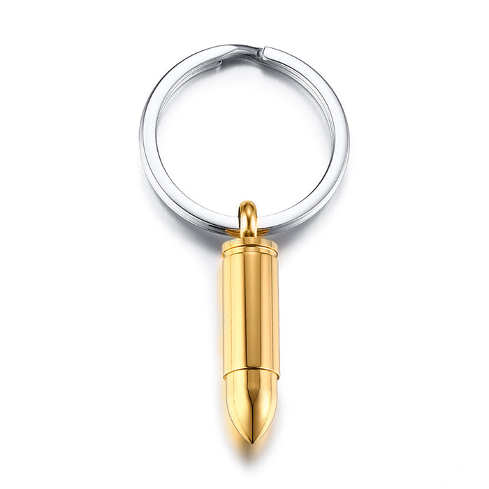 Wholesale Stainless Steel Bullet Openable Keychain MOQ≥2 JDC-KC-QXS001