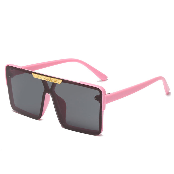 Wholesale Sunglasses Resin Children's Square Big Frame MOQ≥2 JDC-SG-JunY006