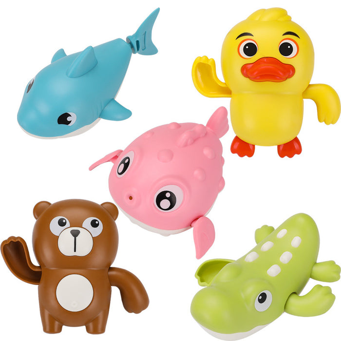 Wholesale Toys Kids Baby Bath Toys Playing Water Animals Bathroom Toys JDC-FT-WeiL001