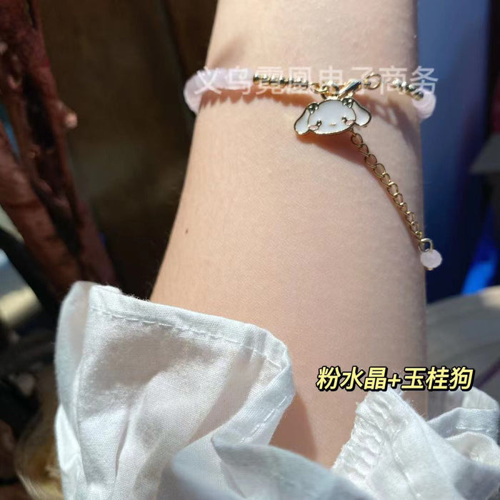 Bracelet en gros mignonne fille douce fille en cristal chaîne jdc-bt-nihuang006