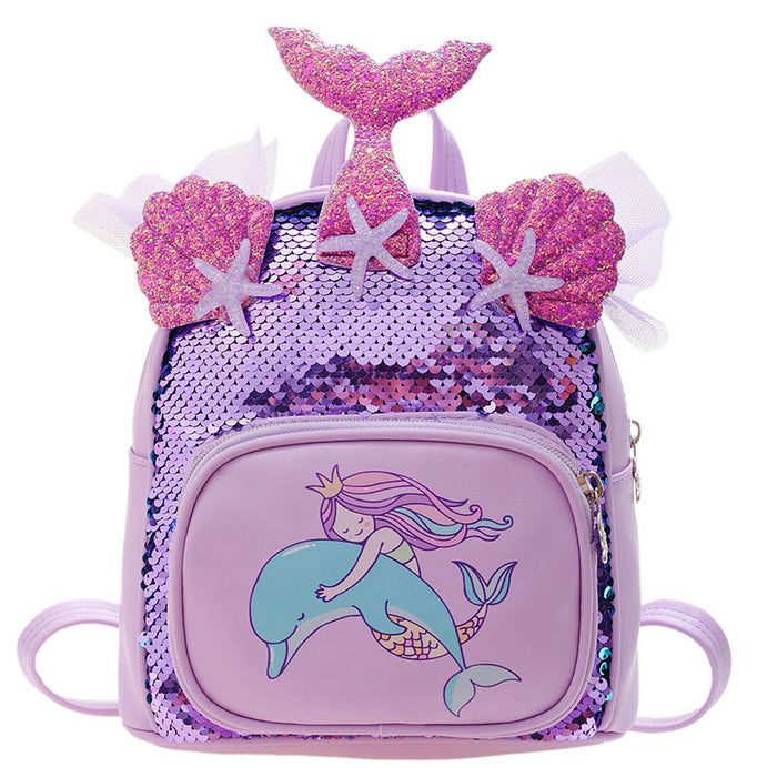 Wholesale Backpack PU Sequin Cute Cartoon Kids Bag JDC-BP-Tongyi003