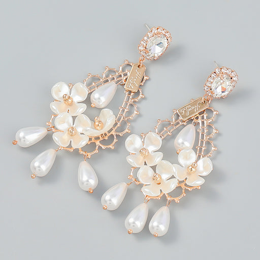 Jewelry WholesaleWholesale white pearl tassel earrings JDC-ES-JL931 Earrings 氿乐 %variant_option1% %variant_option2% %variant_option3%  Factory Price JoyasDeChina Joyas De China