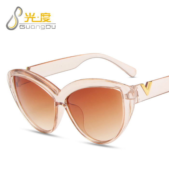 Jewelry WholesaleWholesale cat eye big frame fashion sunglasses JDC-SG-GuangD011 Sunglasses 光度 %variant_option1% %variant_option2% %variant_option3%  Factory Price JoyasDeChina Joyas De China