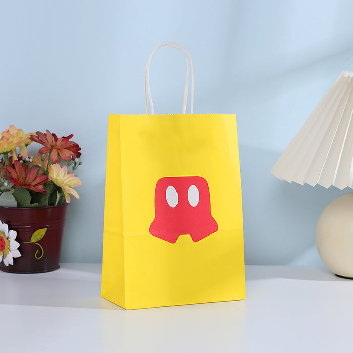 Wholesale Gift Bag Kraft Paper Cute Cartoon Portable Gift Bag (M) MOQ≥12 JDC-GB-Jiuyue004