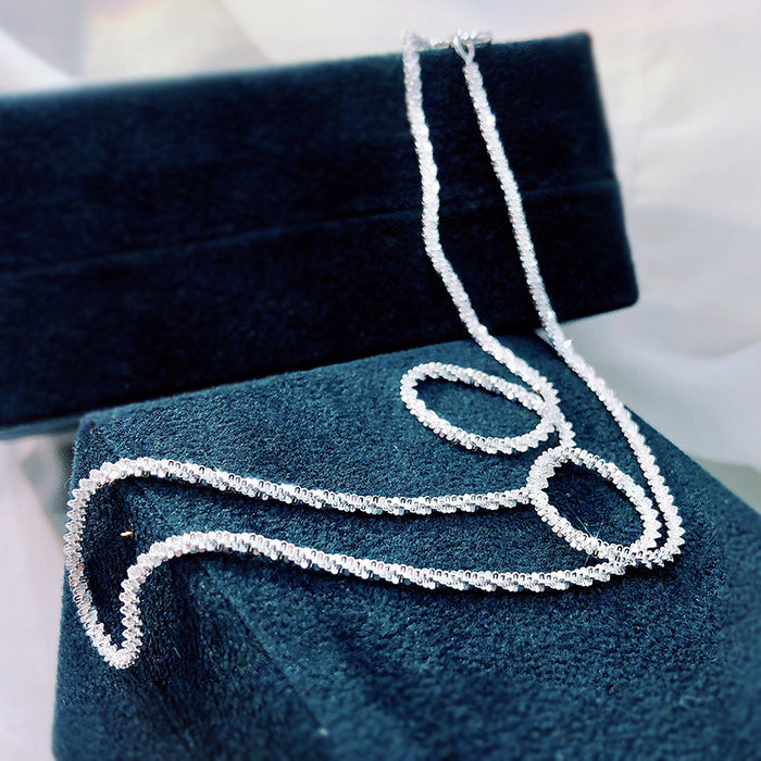 Wholesale Necklaces S925 Silver Sparkling Glitter Clavicle Chain JDC-NE-PREMMJ001