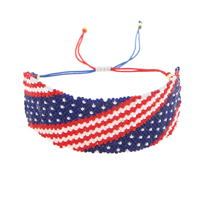 Wholesale 4th of July Independence Day American Flag Hand Jewelry JDC-BT-GBH094