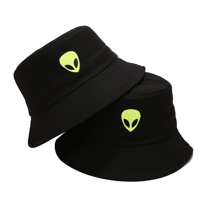 Wholesale Hat Fabric Alien Embroidered Bucket Hat JDC-FH-ShunMa011