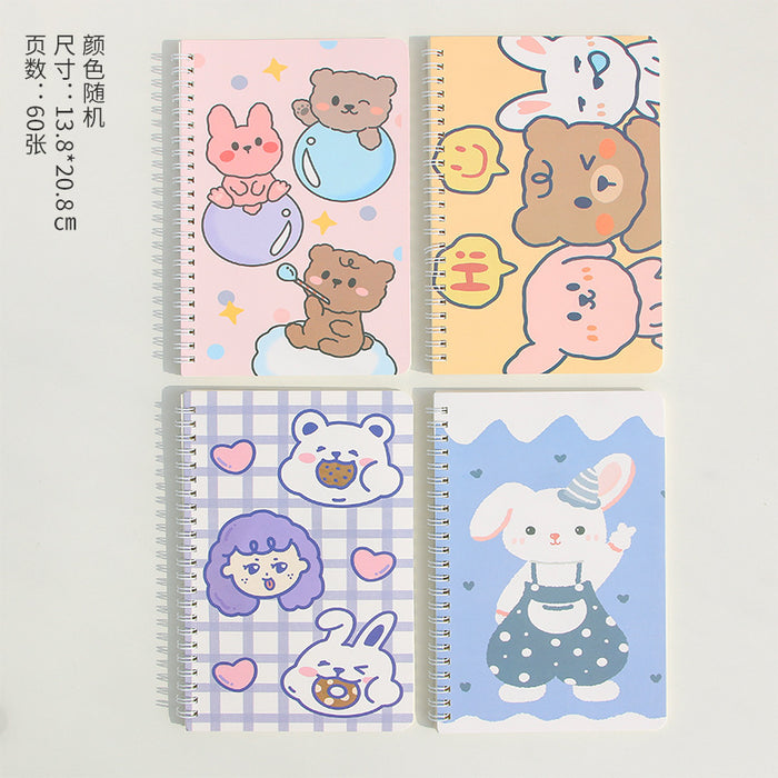 Wholesale Random A5 Cartoon Cute Coil Notebook MOQ≥2 JDC-NK-Zhimei001