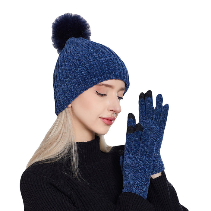 Guantes de guantes calientes de chenille al por mayor MOQ≥2 JDC-FH-XMI001