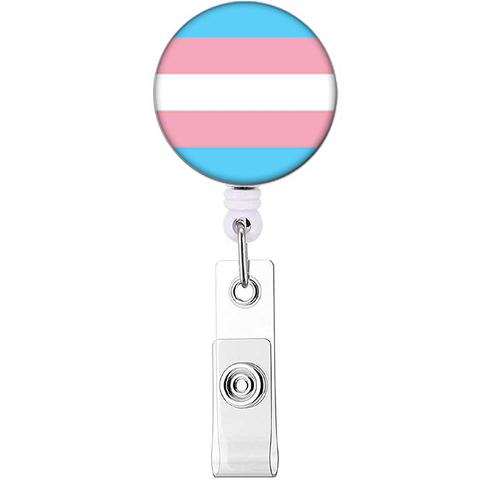 Wholesale Rainbow Flag Easy Pull Buckle LGBT Gay Badge ID Retractable Buckle MOQ≥10 JDC-KC-NDou001