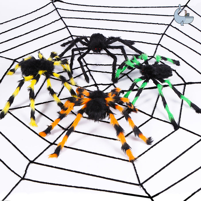 Wholesale decoration halloween spider haunted house decoration spoof spider web MOQ≥2 JDC-DCN-LanJ001
