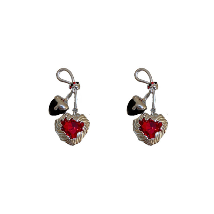 Wholesale Necklace Metal Heart Cherry Necklace JDC-NE-BY085