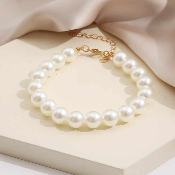 Brazalete de temperamento vintage de perla de textura premium al por mayor JDC-BT-F935