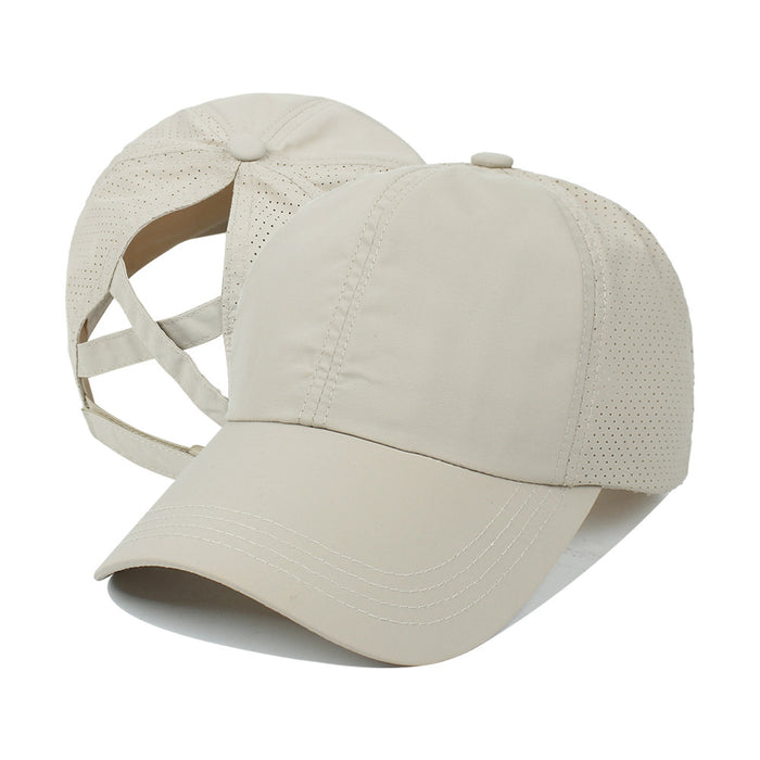 Wholesale hats outdoor sports ponytail baseball cap breathable mesh cap MOQ≥2 JDC-FH-XMi001