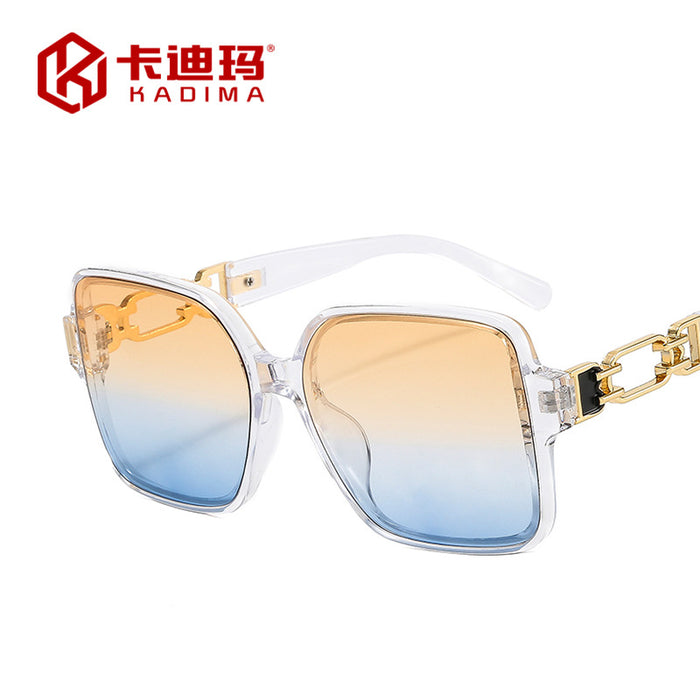 Gafas de sol lisas de marco grande al por mayor JDC-SG-XIA021 de alta calidad