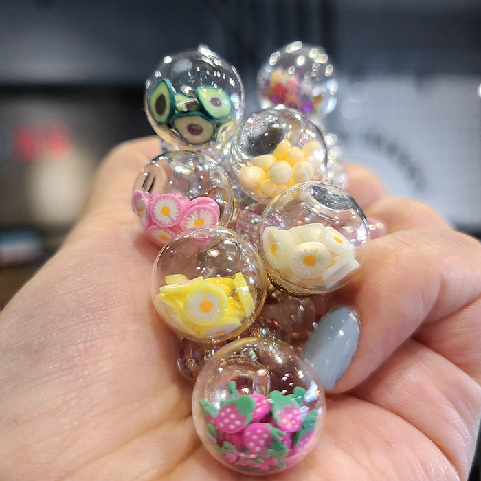 Wholesale girl fresh and cute quicksand ball baby bracelet MOQ≥5 JDC-BT-Nimei001