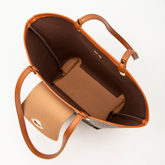 Wholesale Handbags PU Leather Pattern Shopping Bag Large Capacity JDC-HB-YUfan001