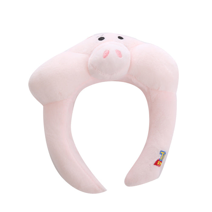 Wholesale headband cloth cartoon ham pig plush MOQ≥2 JDC-HD-MiaoKe001