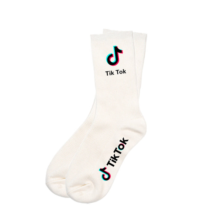 Wholesale Sock Cotton Blend Tik Tok Socks Cotton Mid-Length Cotton Socks JDC-SK-WDM002