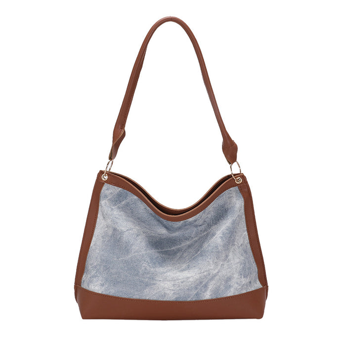Wholesale Handbag PU Contrasting Color Smudge Underarm Bag Large Capacity JDC-HB-Nuon011